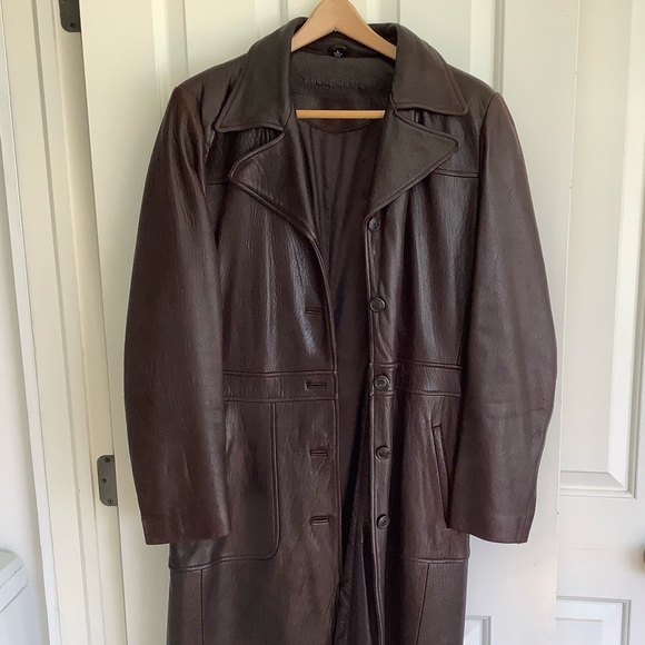 Reilly Olmes  Genuine Leather Brown Womens Coat L - Picture 4 of 14